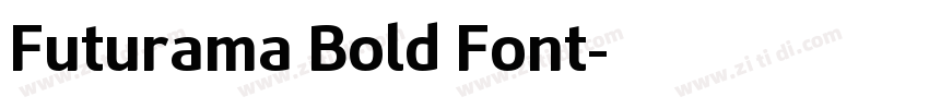 Futurama Bold Font字体转换